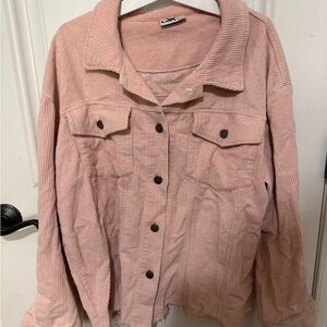 Katydid Blush Corduroy Jean Jacket